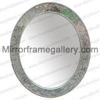 Mosaic Ovel Wall Mirror Decor